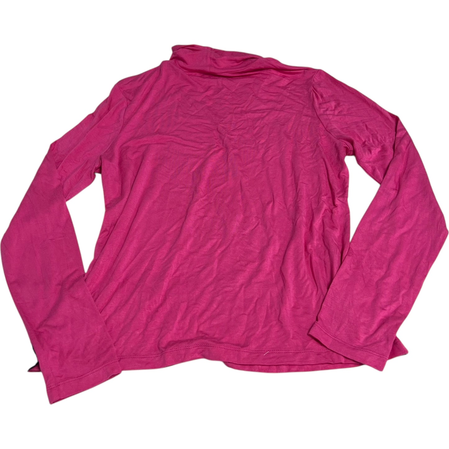 Top Long Sleeve Basic By Cato In Pink, Size: M