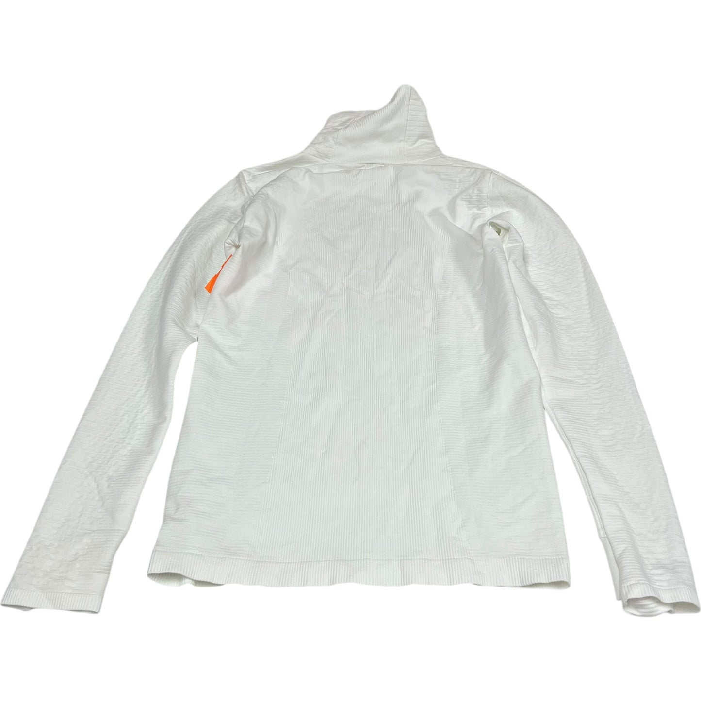 Athletic Top Long Sleeve Collar By Athleta In White, Size: S