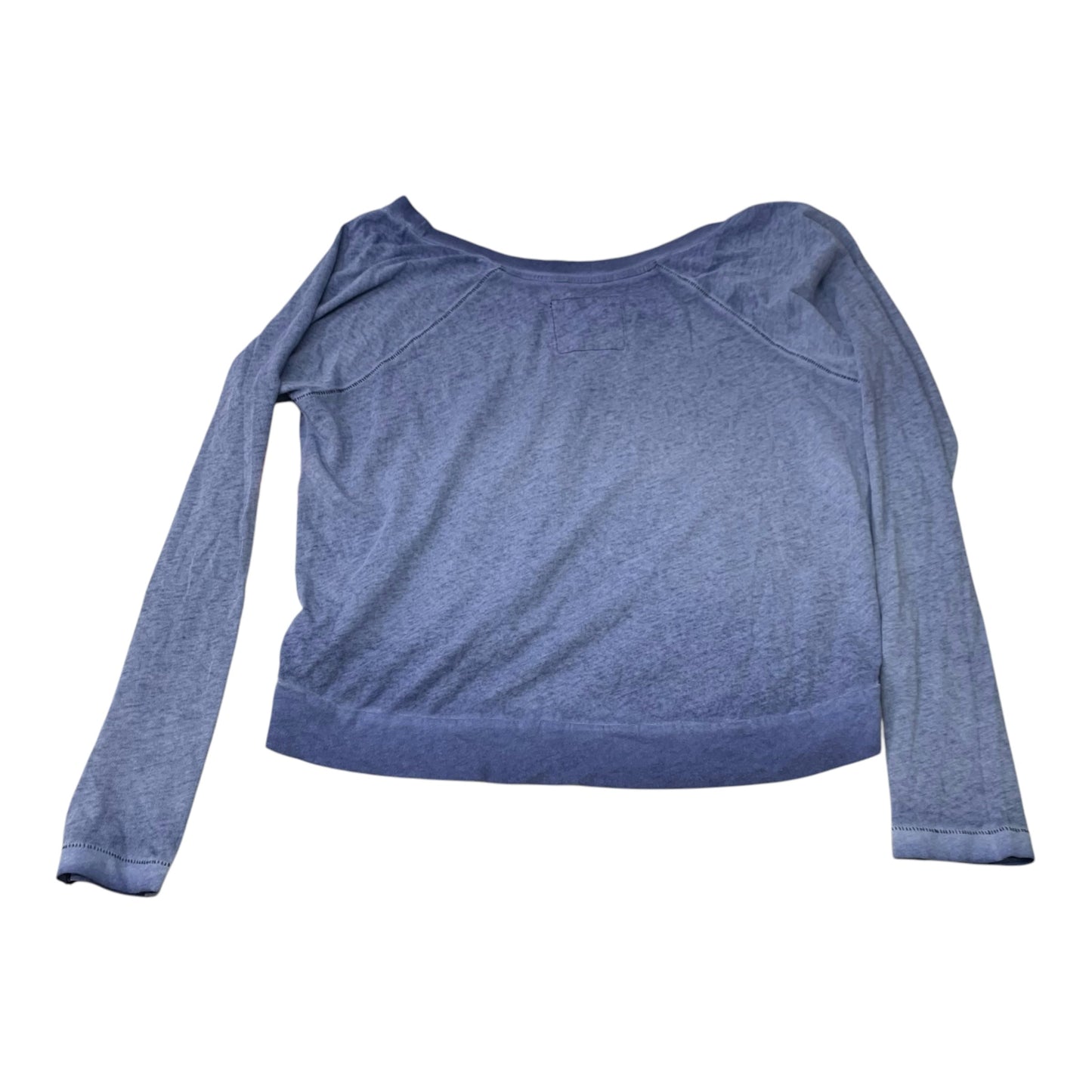 Top Long Sleeve Basic By Weatherproof In Blue, Size: M