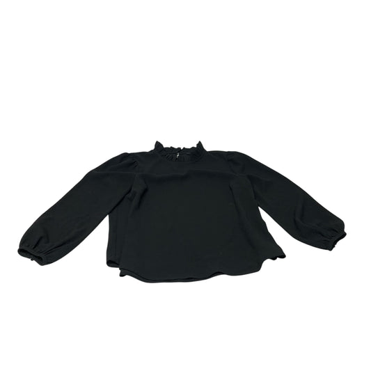 Blouse Long Sleeve By J. Crew In Black, Size: L