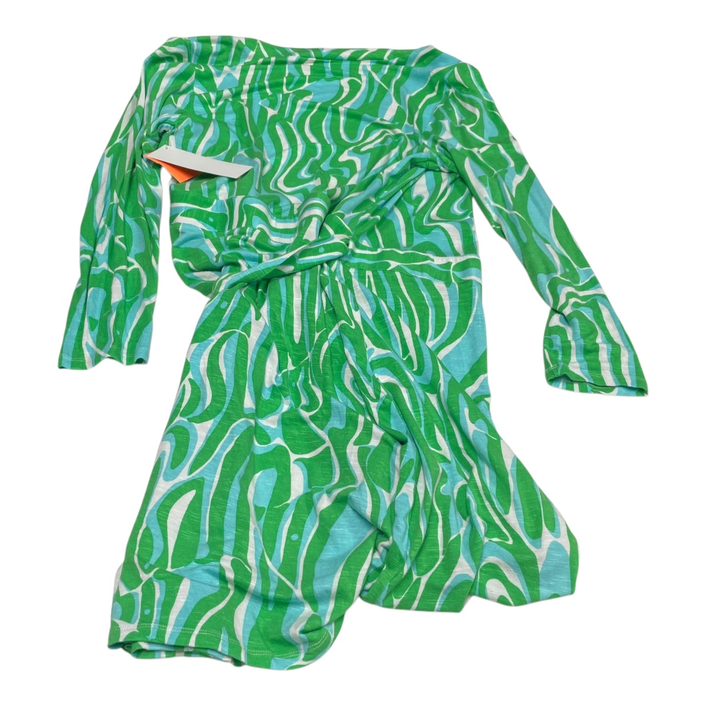 Dress Designer By Lilly Pulitzer In Blue & Green, Size: M