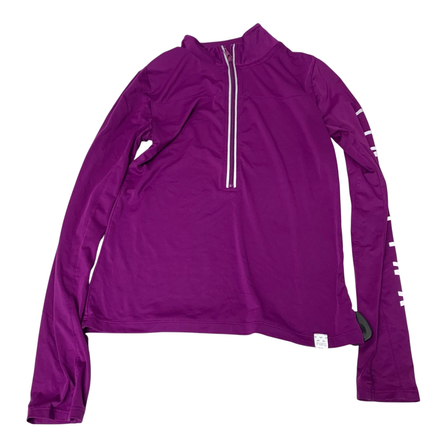 Athletic Top Long Sleeve Collar By Pink In Purple, Size: S