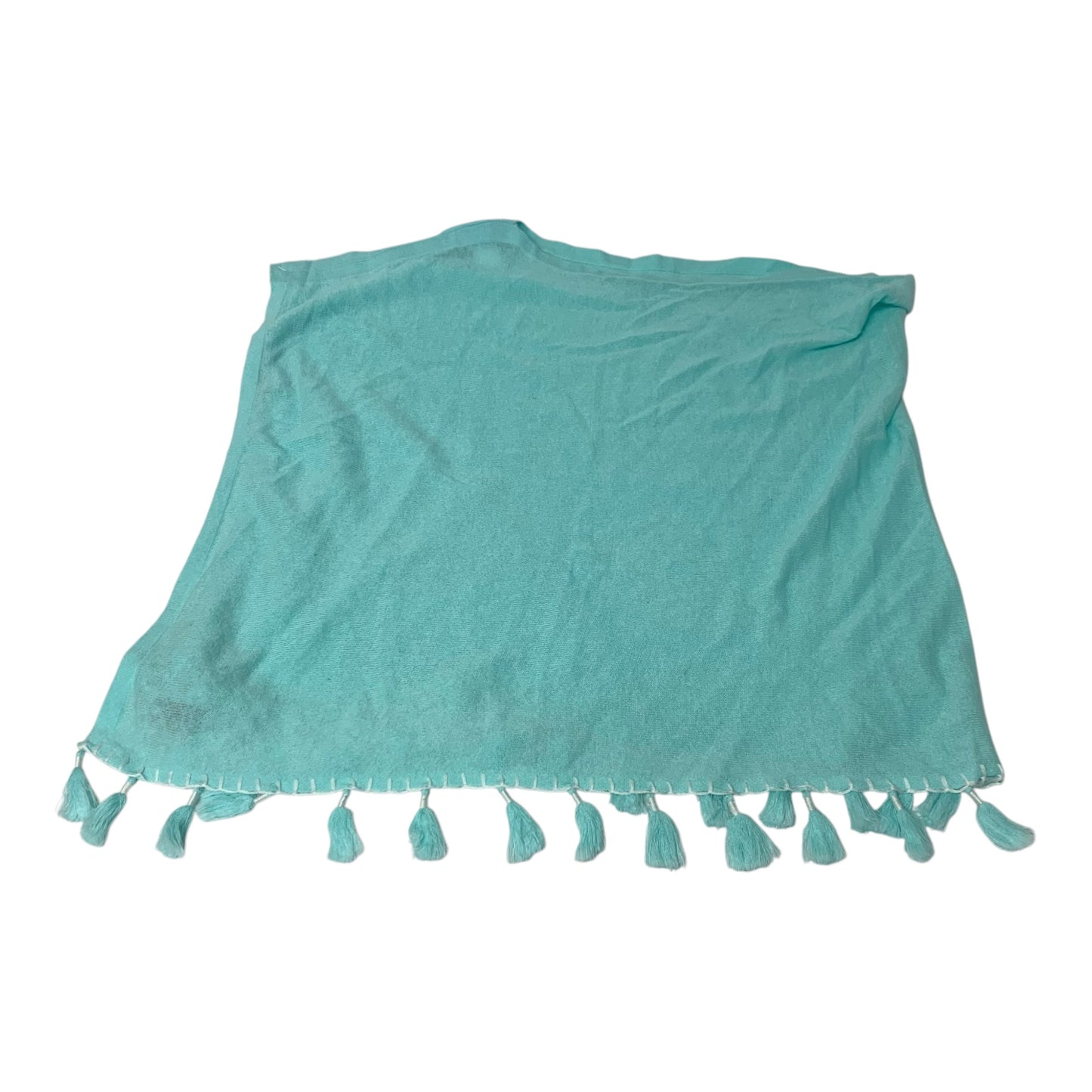 Poncho Designer By Lilly Pulitzer In Aqua, Size: Osfm