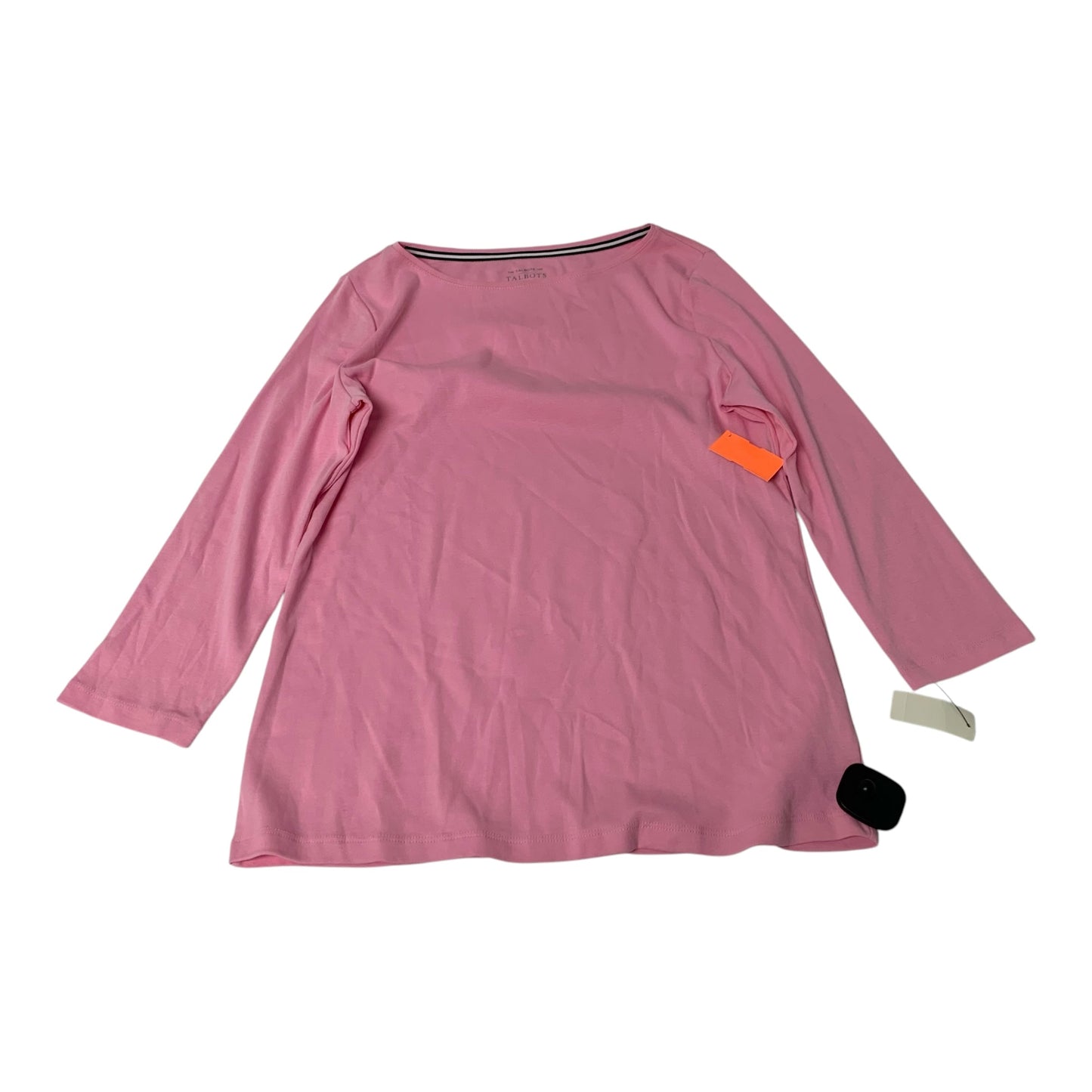 Top Long Sleeve Basic By Talbots In Pink, Size: M