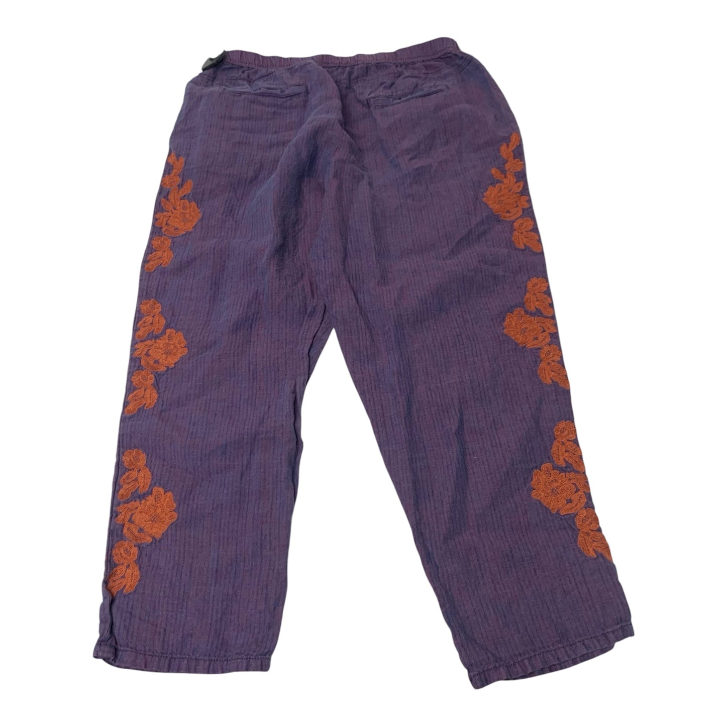 Pants Linen By Anthropologie In Orange & Purple, Size: M