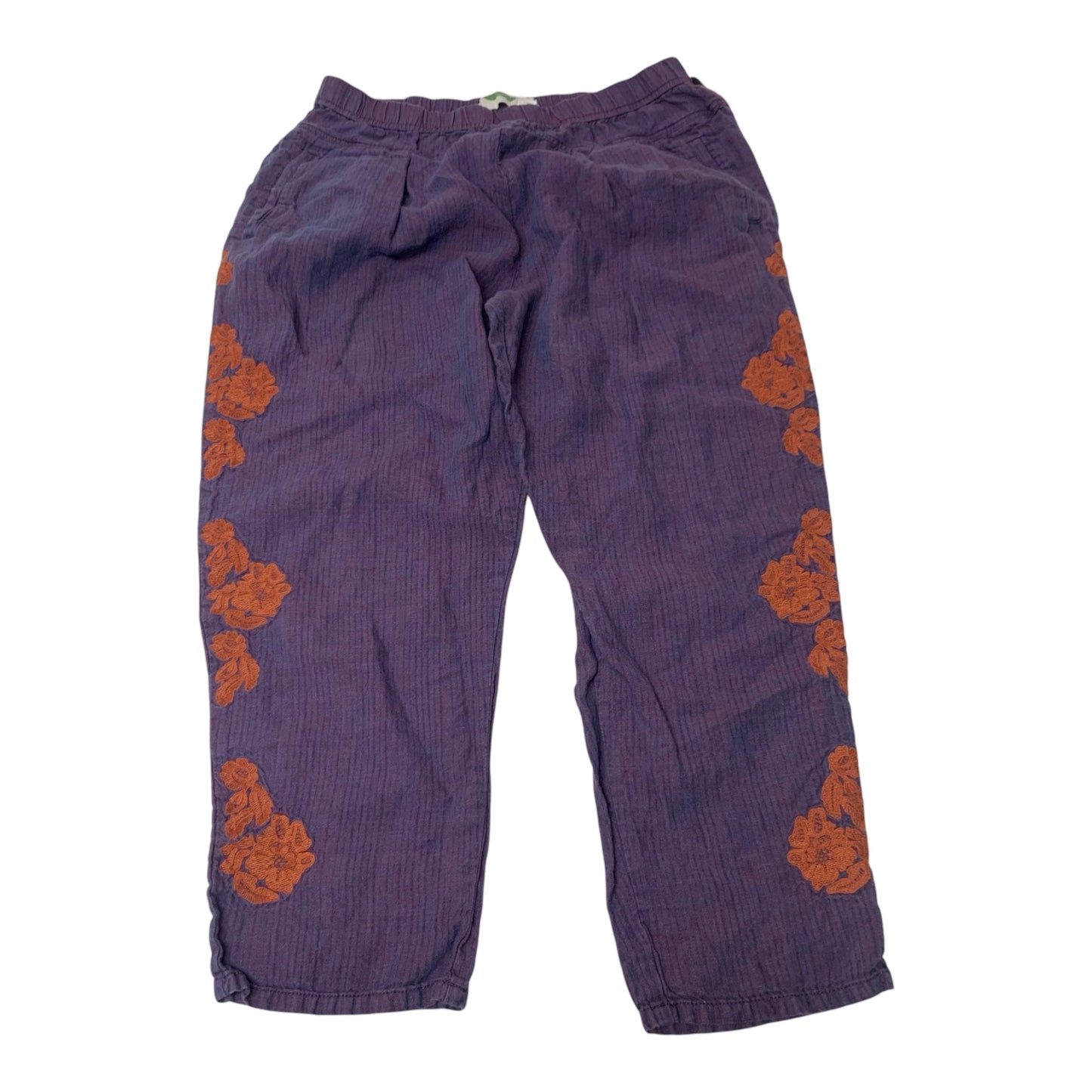 Pants Linen By Anthropologie In Orange & Purple, Size: M