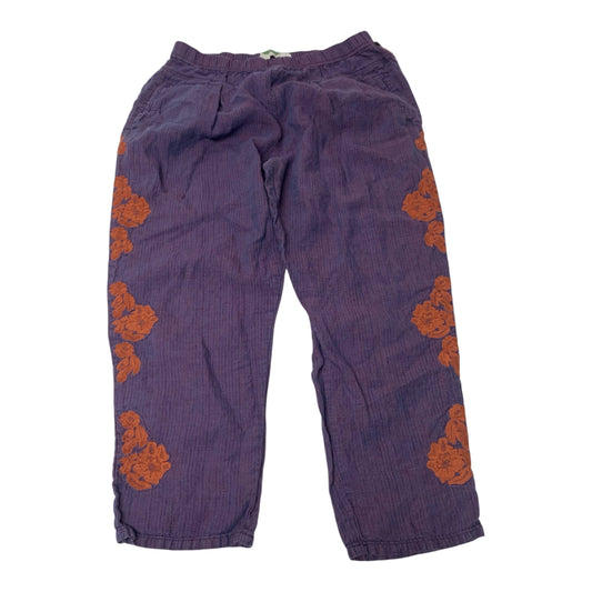 Pants Linen By Anthropologie In Orange & Purple, Size: M