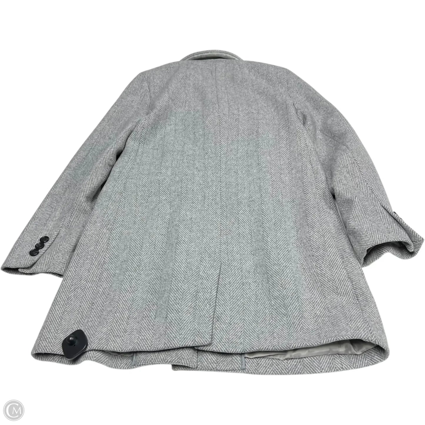 Coat Wool By Banana Republic In Grey, Size: S