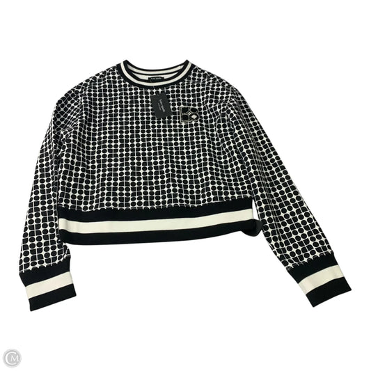 Top Long Sleeve Designer By Kate Spade In Black & White, Size: S