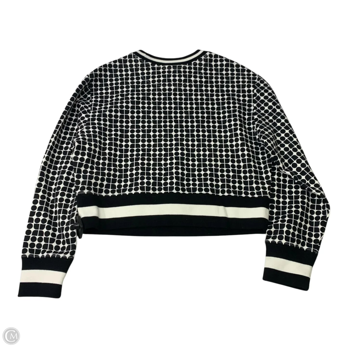 Top Long Sleeve Designer By Kate Spade In Black & White, Size: S