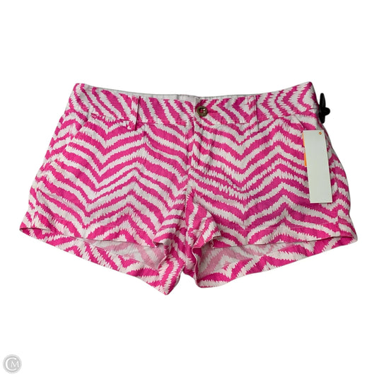 Shorts Designer By Lilly Pulitzer In Pink & White, Size: 10