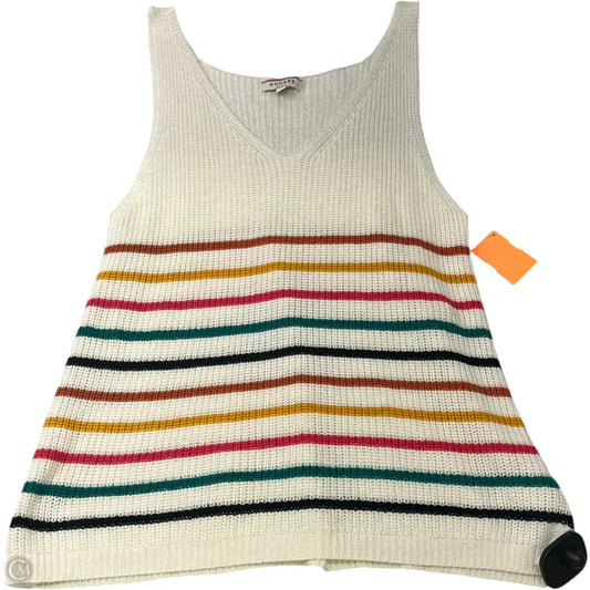 Top Sleeveless By Andree By Unit In Striped Pattern, Size: S