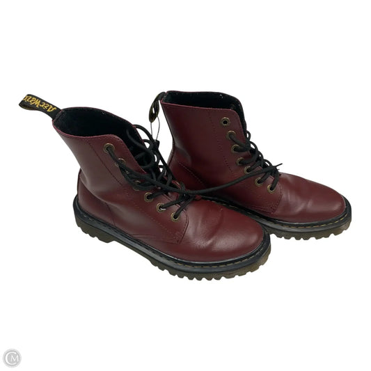 Boots Combat By Dr Martens In Red, Size: 7