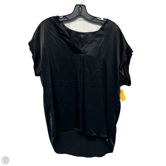 Blouse Short Sleeve By Rails In Black, Size: S