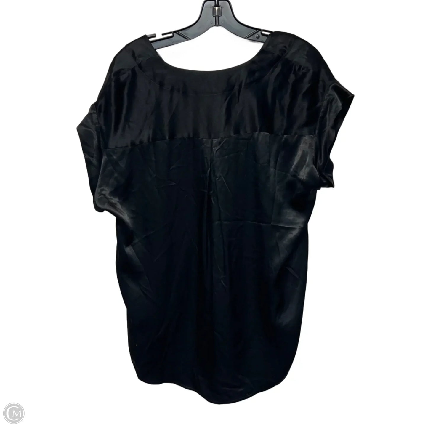 Blouse Short Sleeve By Rails In Black, Size: S
