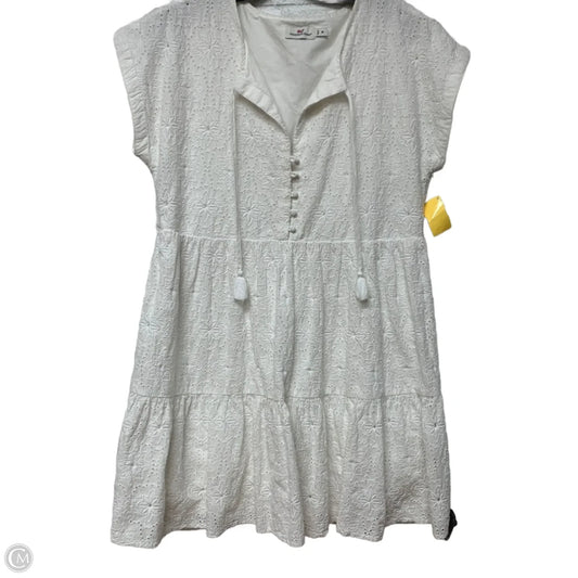 Dress Casual Short By Vineyard Vines In White, Size: M