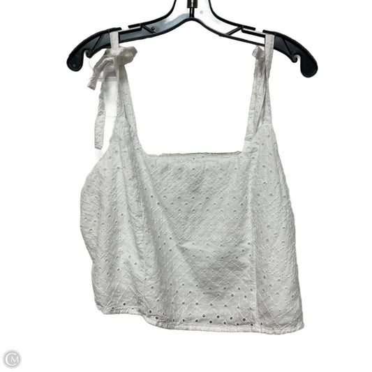 Top Sleeveless By Old Navy In White, Size: Xl