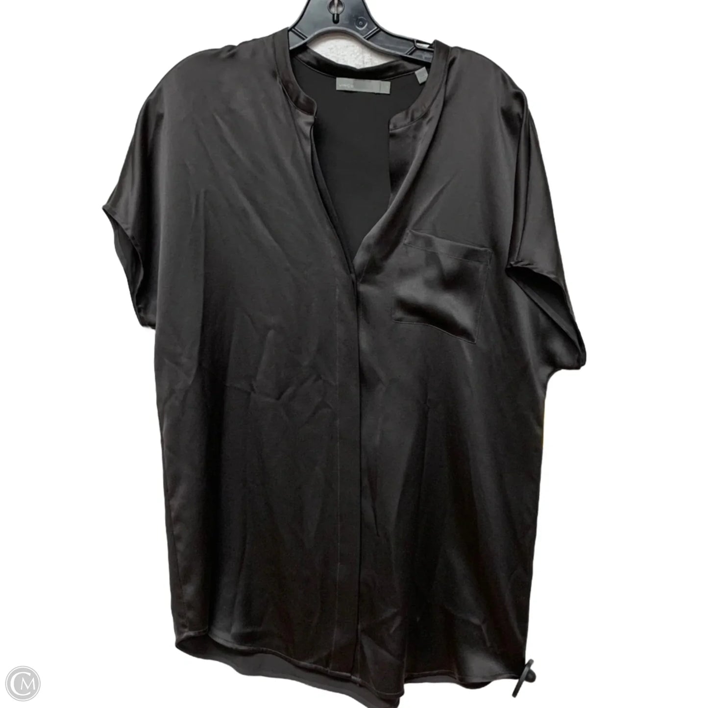 Blouse Short Sleeve By Vince In Purple, Size: M