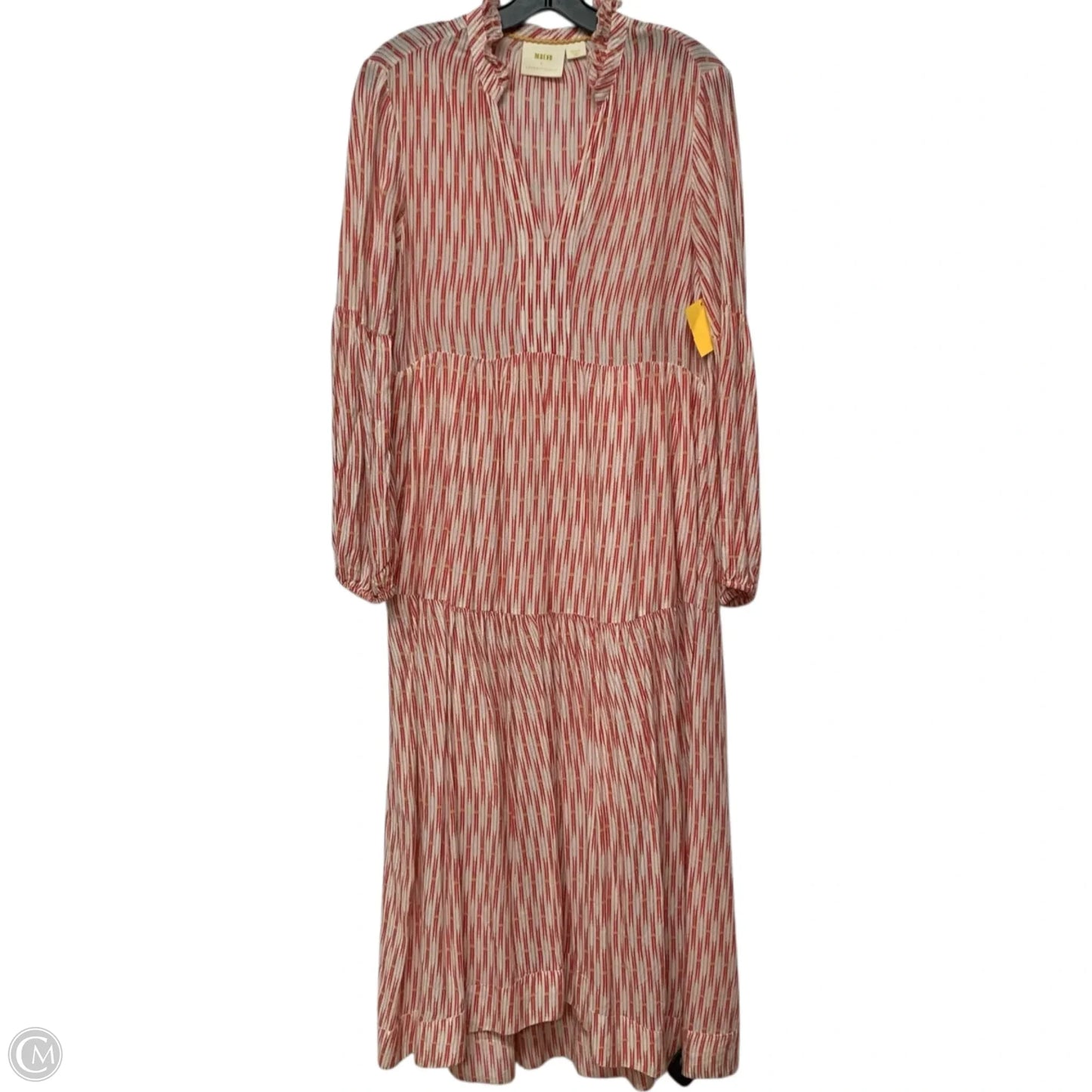 Dress Casual Maxi By Maeve In Red & White, Size: S