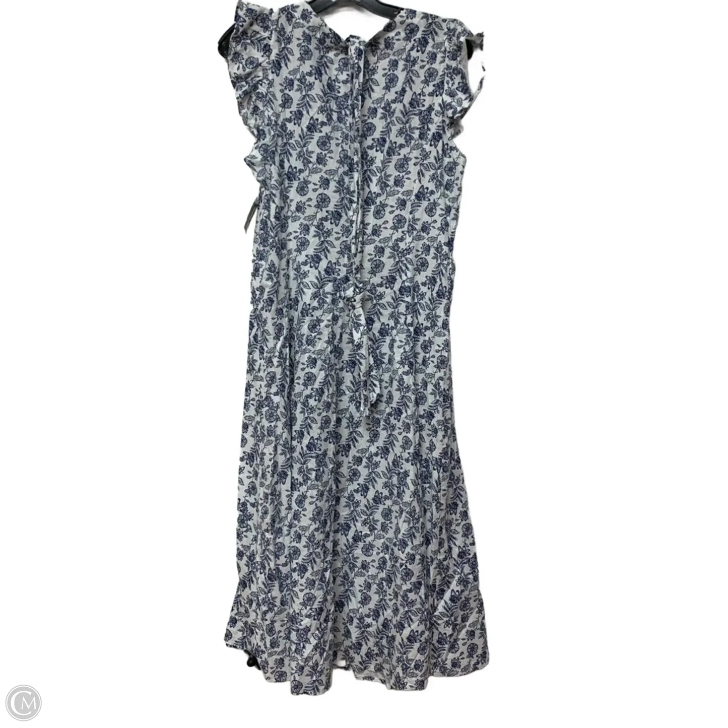 Dress Casual Maxi By Tommy Hilfiger In Blue & White, Size: M