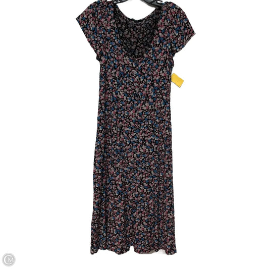 Dress Casual Midi By Madewell In Floral Print, Size: S