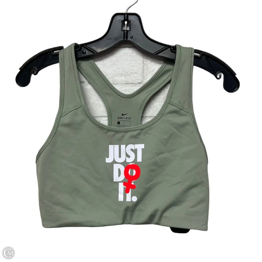 Athletic Bra By Nike Apparel In Green, Size: L