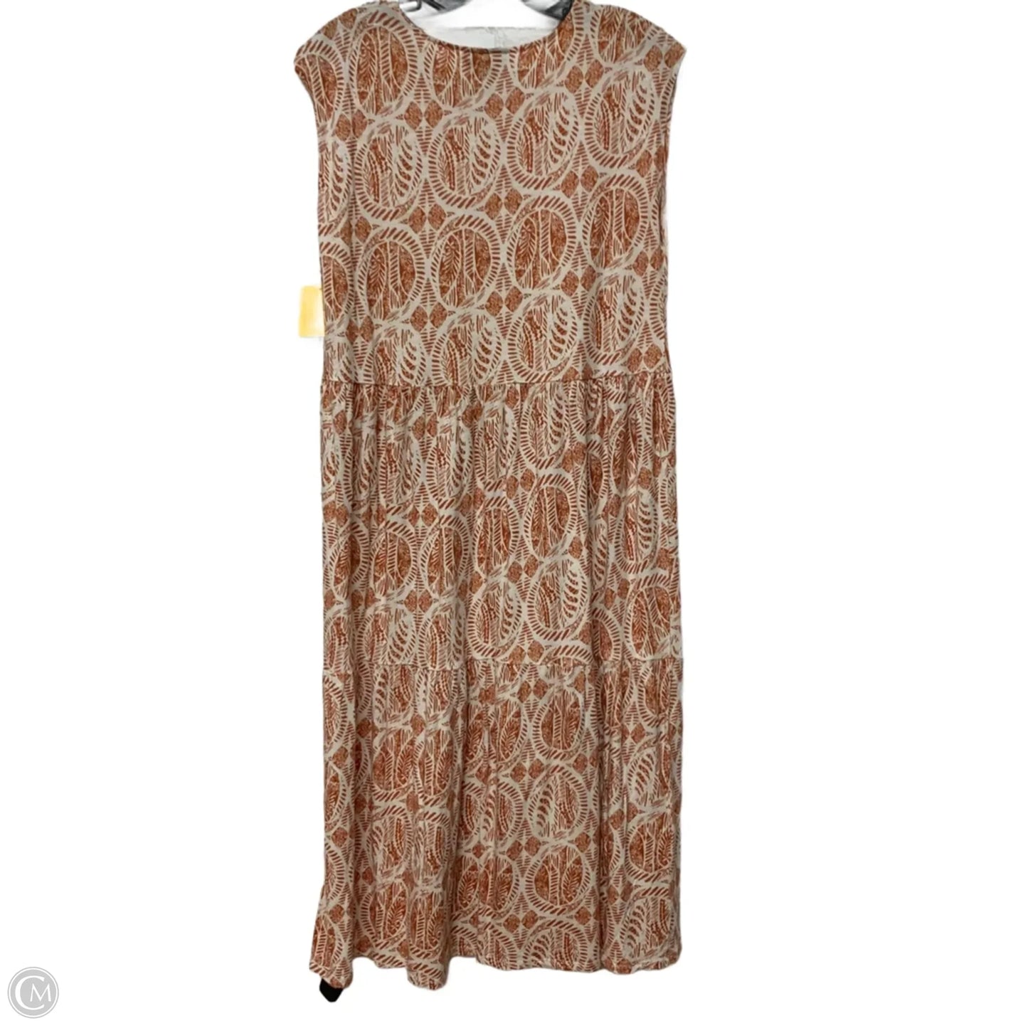 Dress Casual Maxi By Bobeau In Orange & White, Size: S