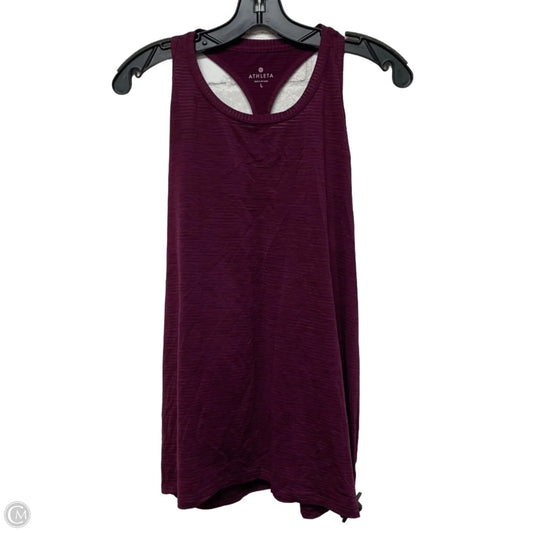 Athletic Tank Top By Athleta In Purple, Size: L