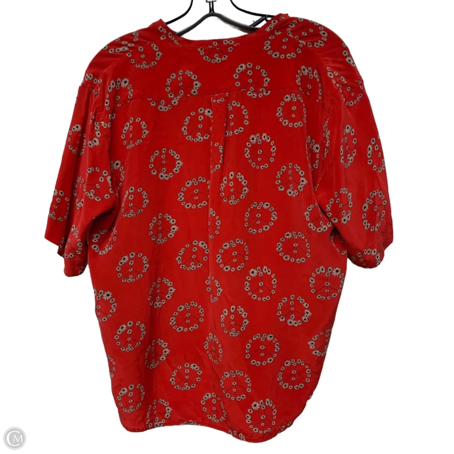 Top Short Sleeve Designer By Sandro In Red, Size: Xs