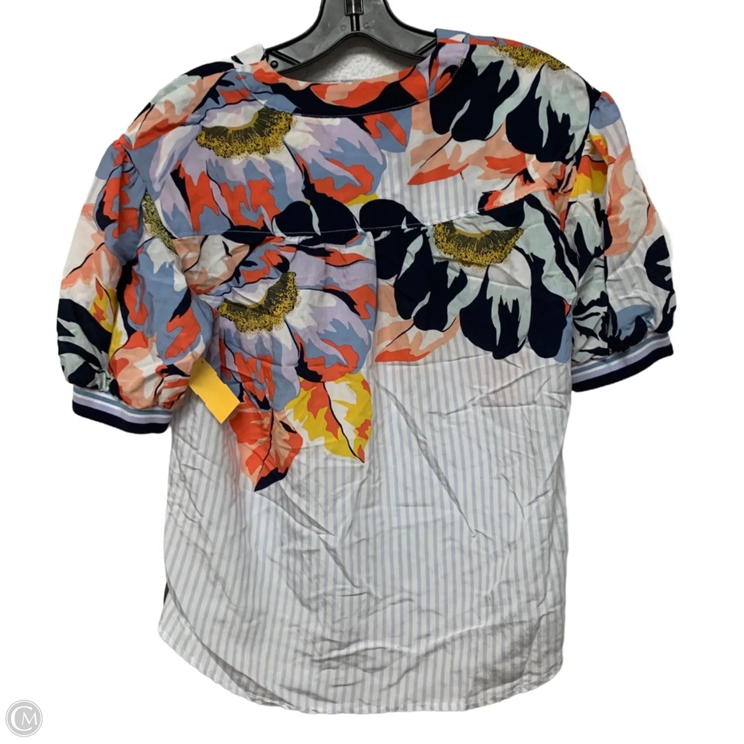 Top Short Sleeve By Maeve In Blue & Orange, Size: Xs