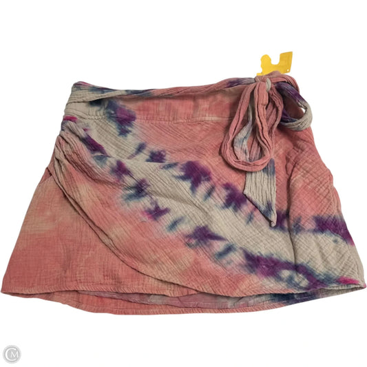 Skirt Mini & Short By Free People In Tie Dye Print, Size: Xs