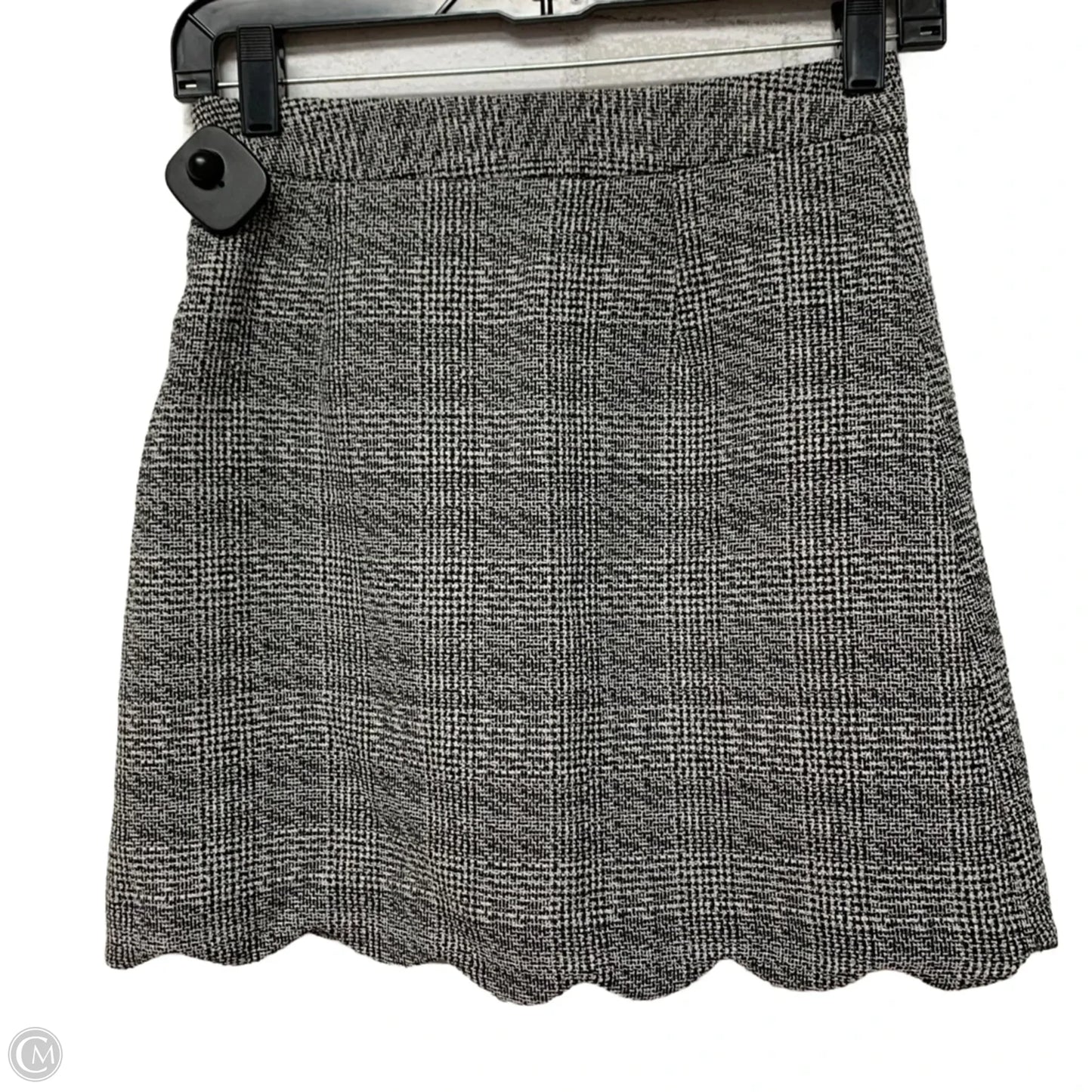 Skirt Mini & Short By Asos In Black & Grey, Size: Xs