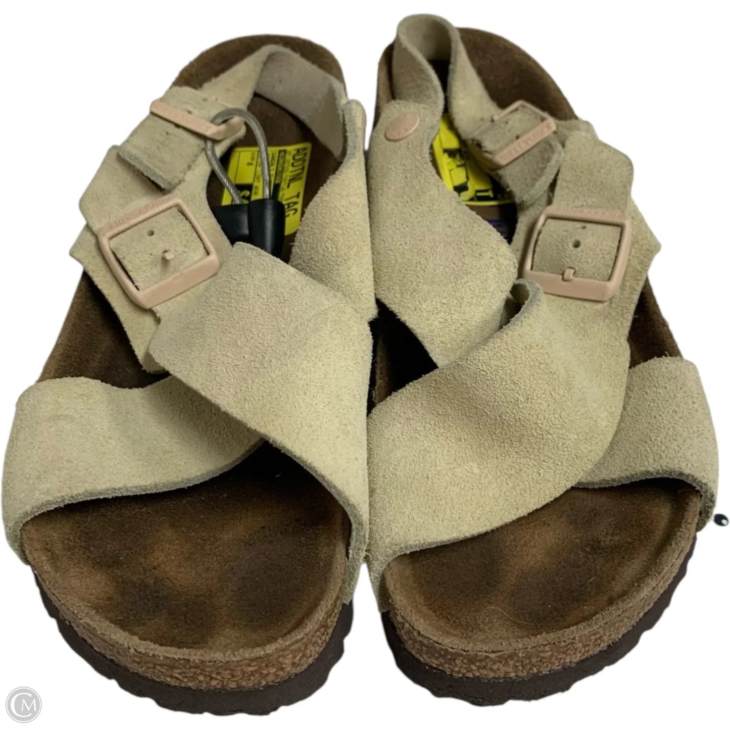 Sandals Flats By Birkenstock In Beige, Size: 8