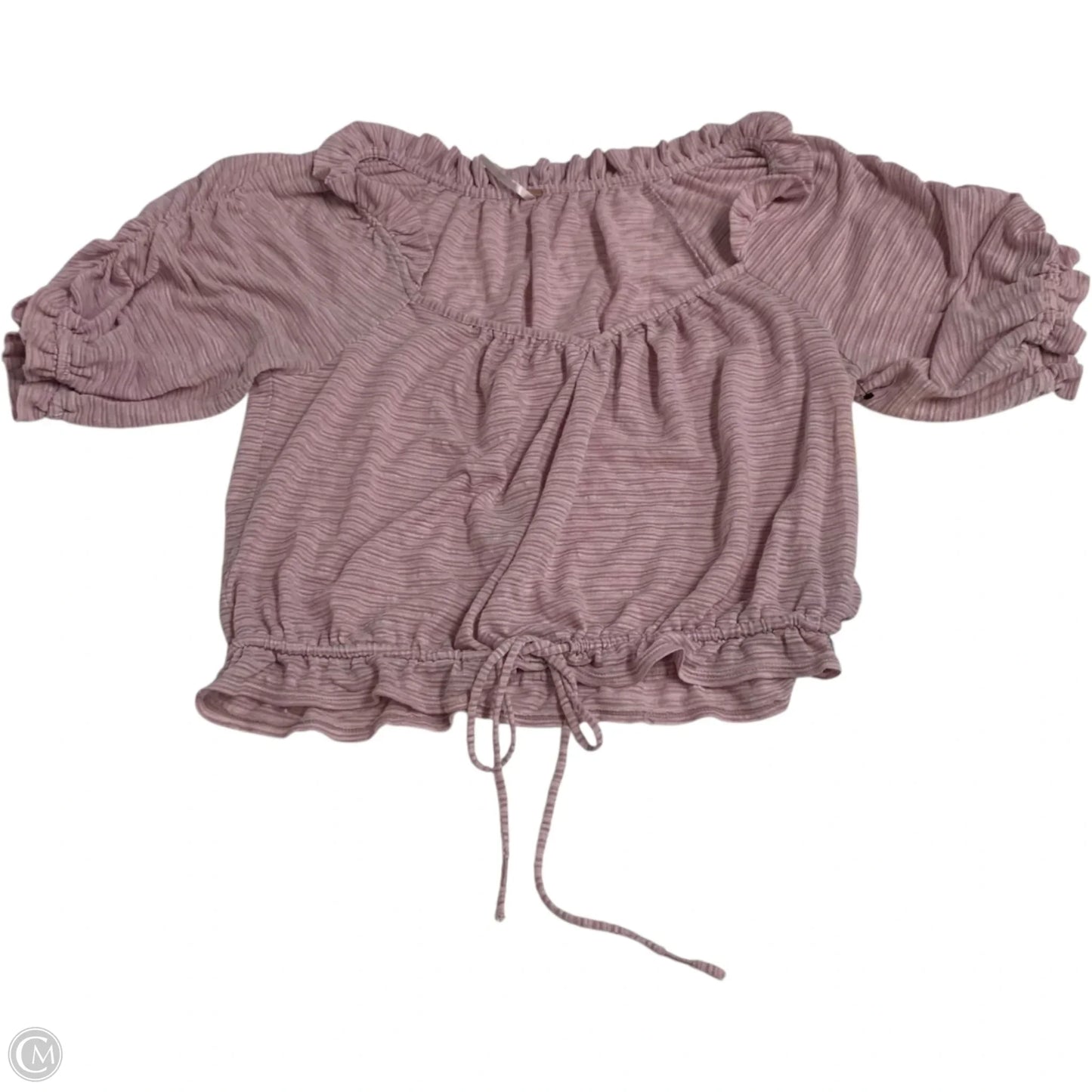 Top Short Sleeve By Free People In Pink, Size: S