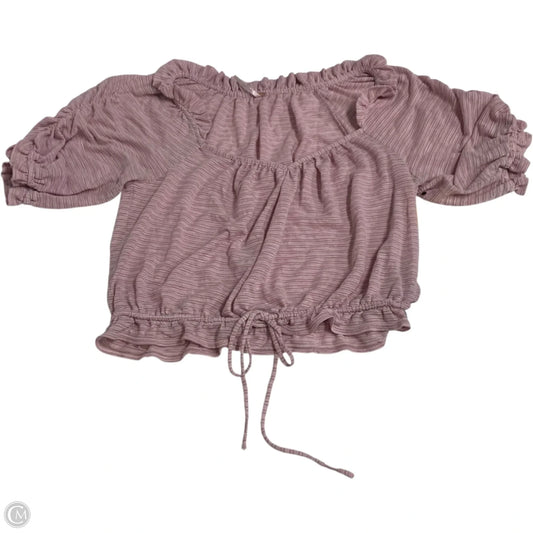 Top Short Sleeve By Free People In Pink, Size: S