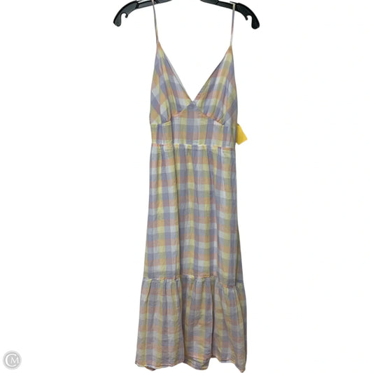 Dress Casual Midi By Jessica Simpson In Plaid Pattern, Size: M