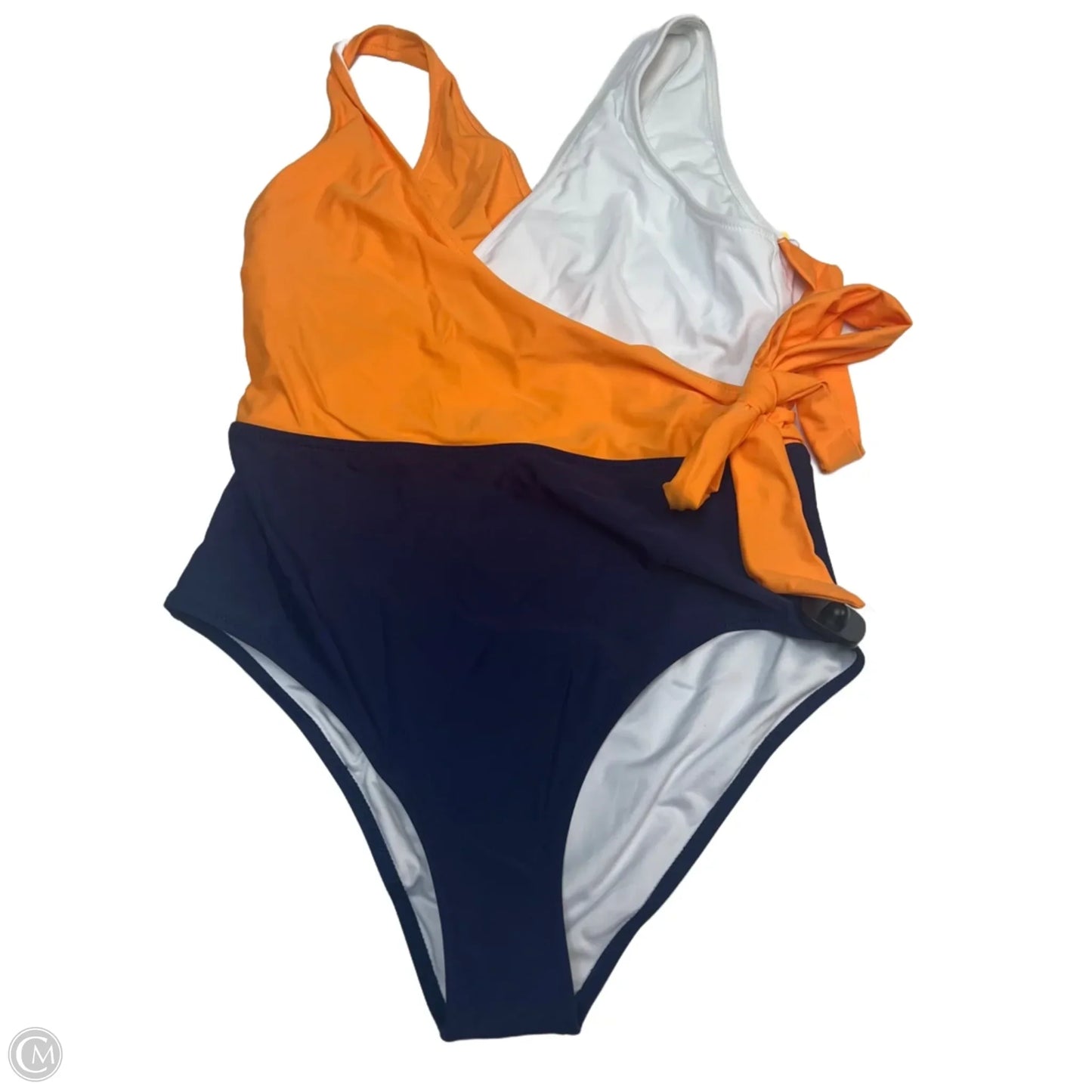 Swimsuit By Cupshe In Blue & Orange, Size: Xl