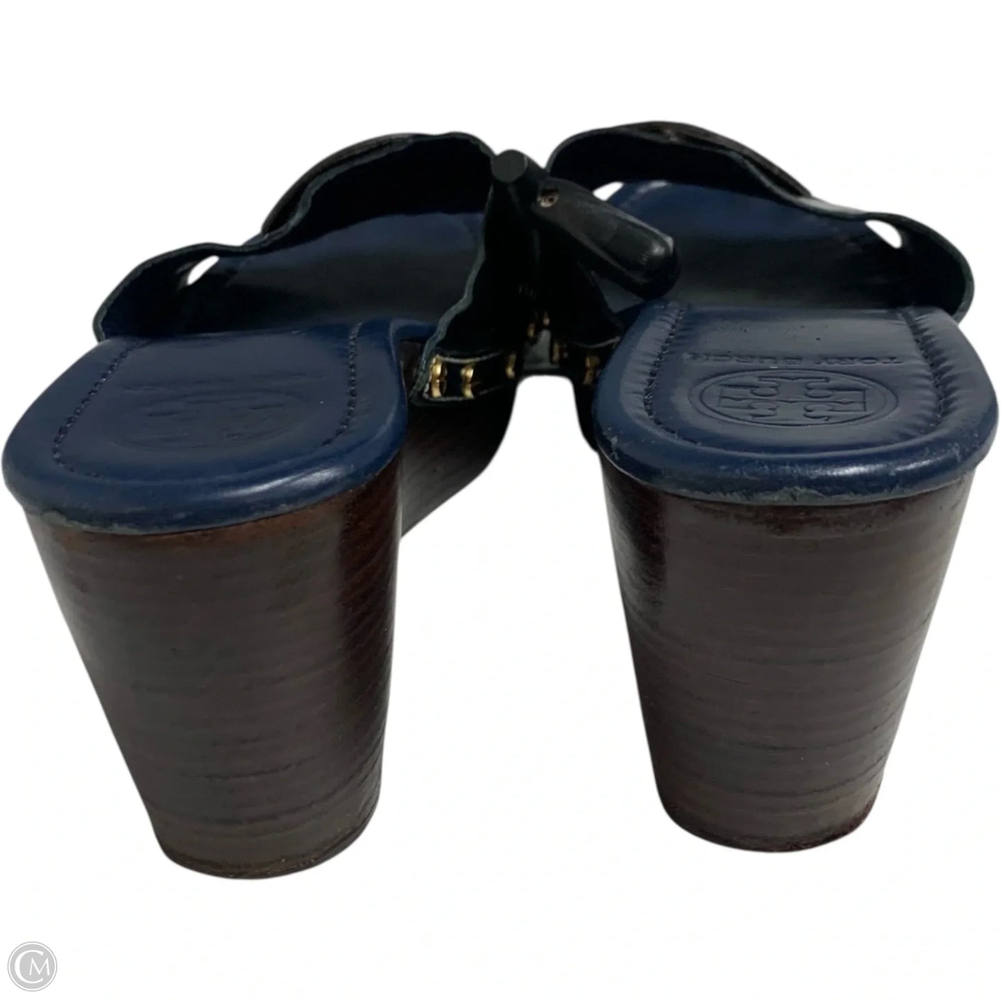 Sandals Designer By Tory Burch In Navy, Size: 9