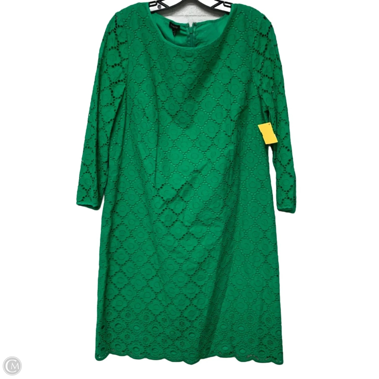 Dress Casual Midi By Talbots In Green, Size: L