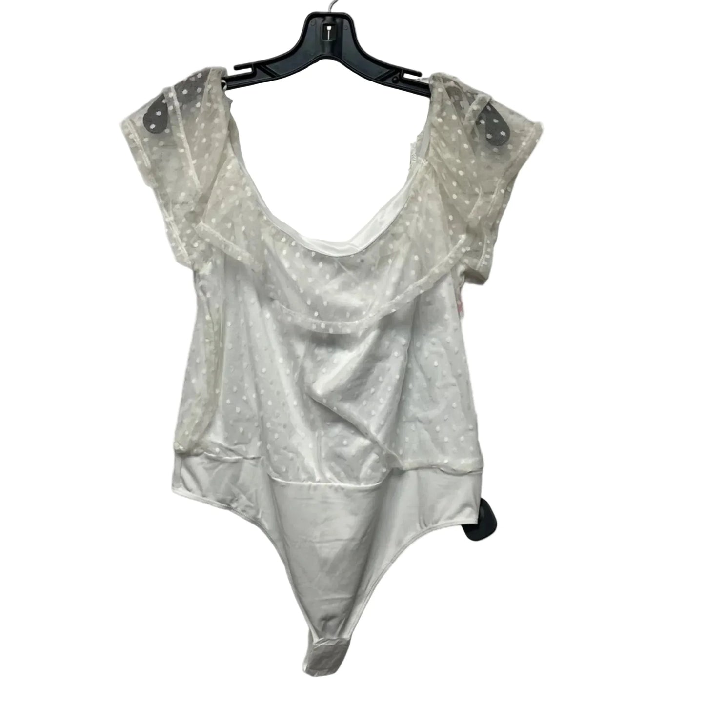 Bodysuit By Express In White, Size: Xl