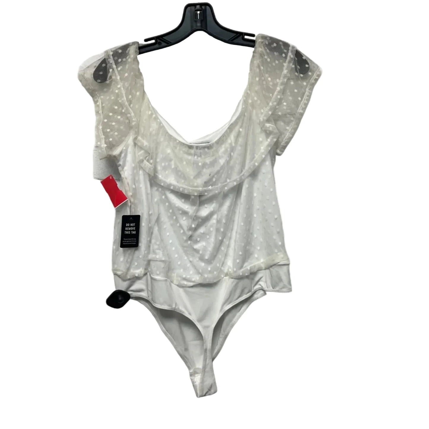 Bodysuit By Express In White, Size: Xl