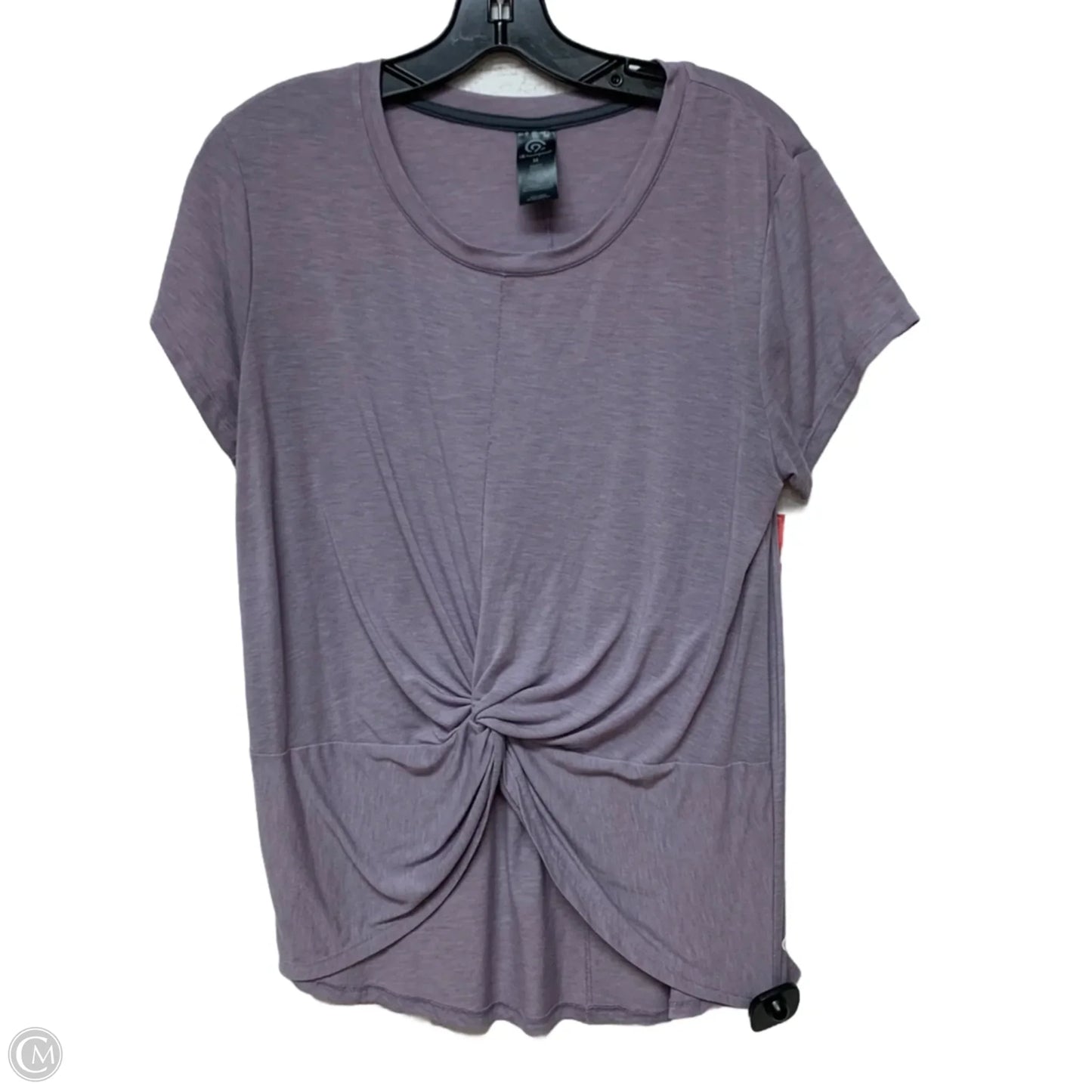 Athletic Top Short Sleeve By Champion In Purple, Size: M