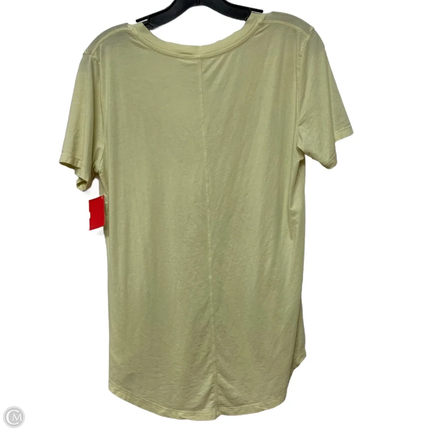 Athletic Top Short Sleeve By Babaton In Yellow, Size: S