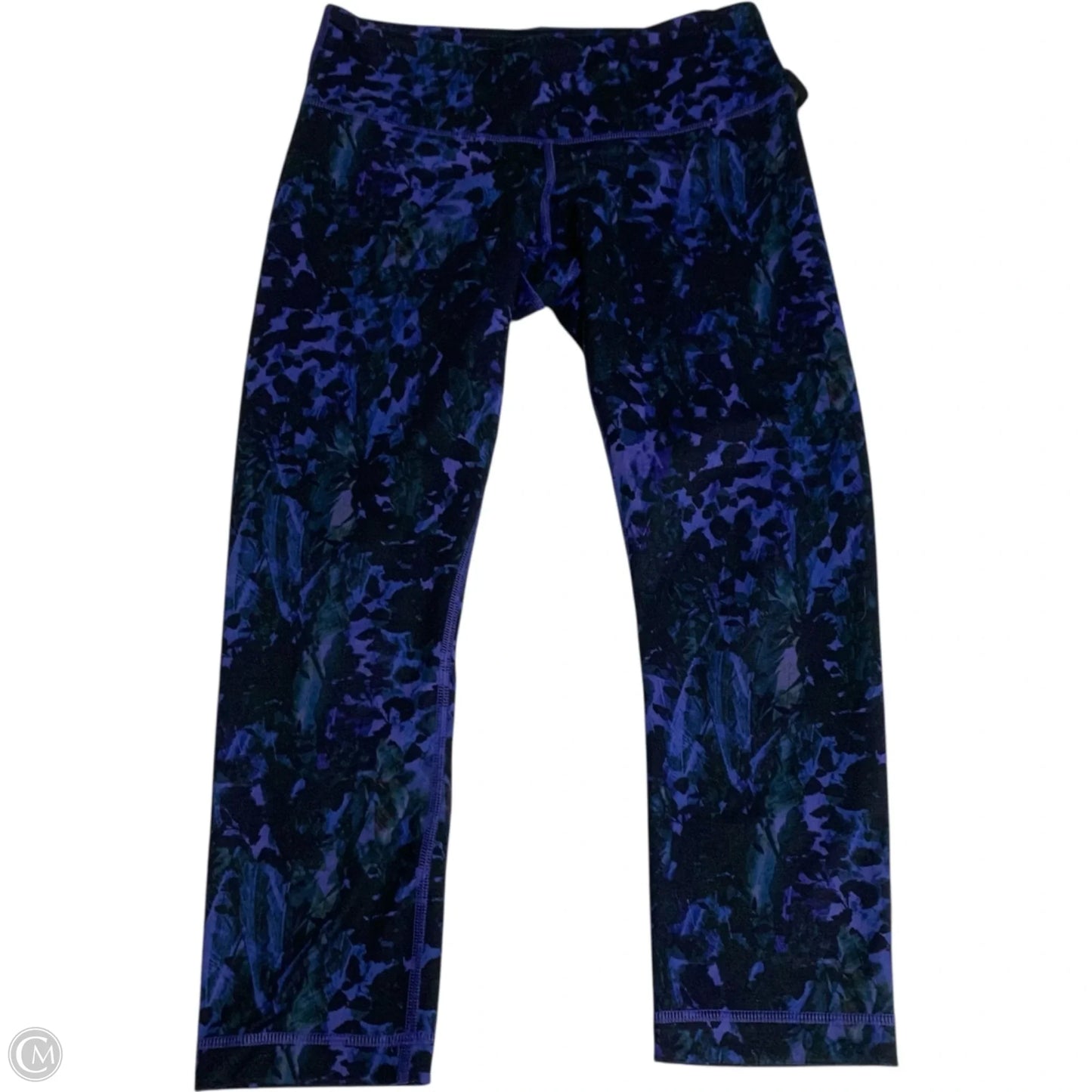 Athletic Leggings By Lululemon In Black & Purple, Size: 6