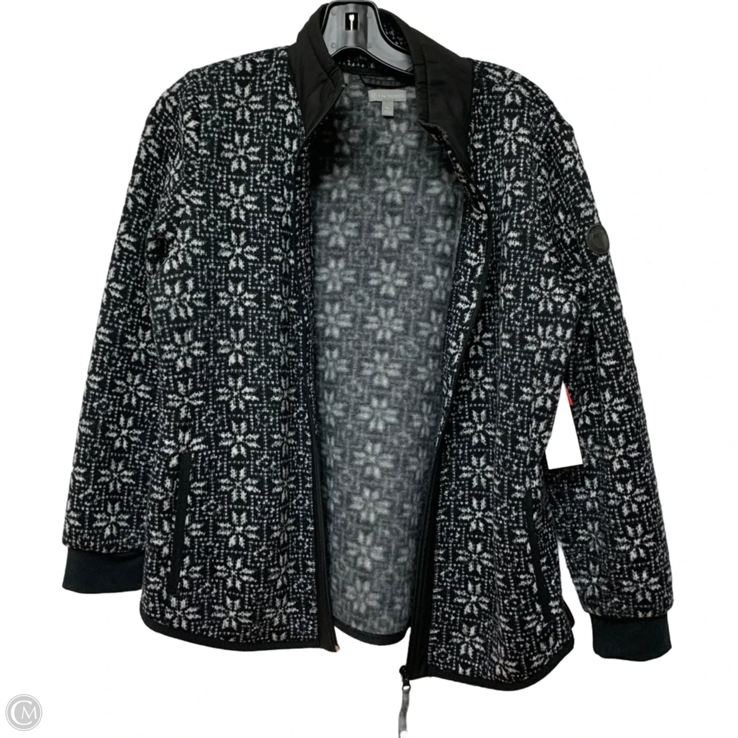 Jacket Other By Talbots In Black & White, Size: Mp
