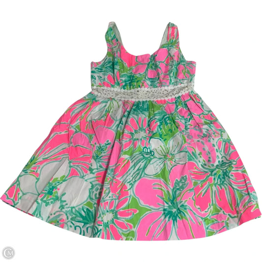 Dress Designer By Lilly Pulitzer In Green & Pink, Size: M