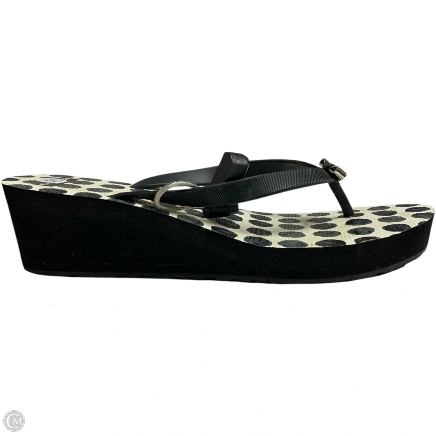 Sandals Designer By Coach In Black & White, Size: 10