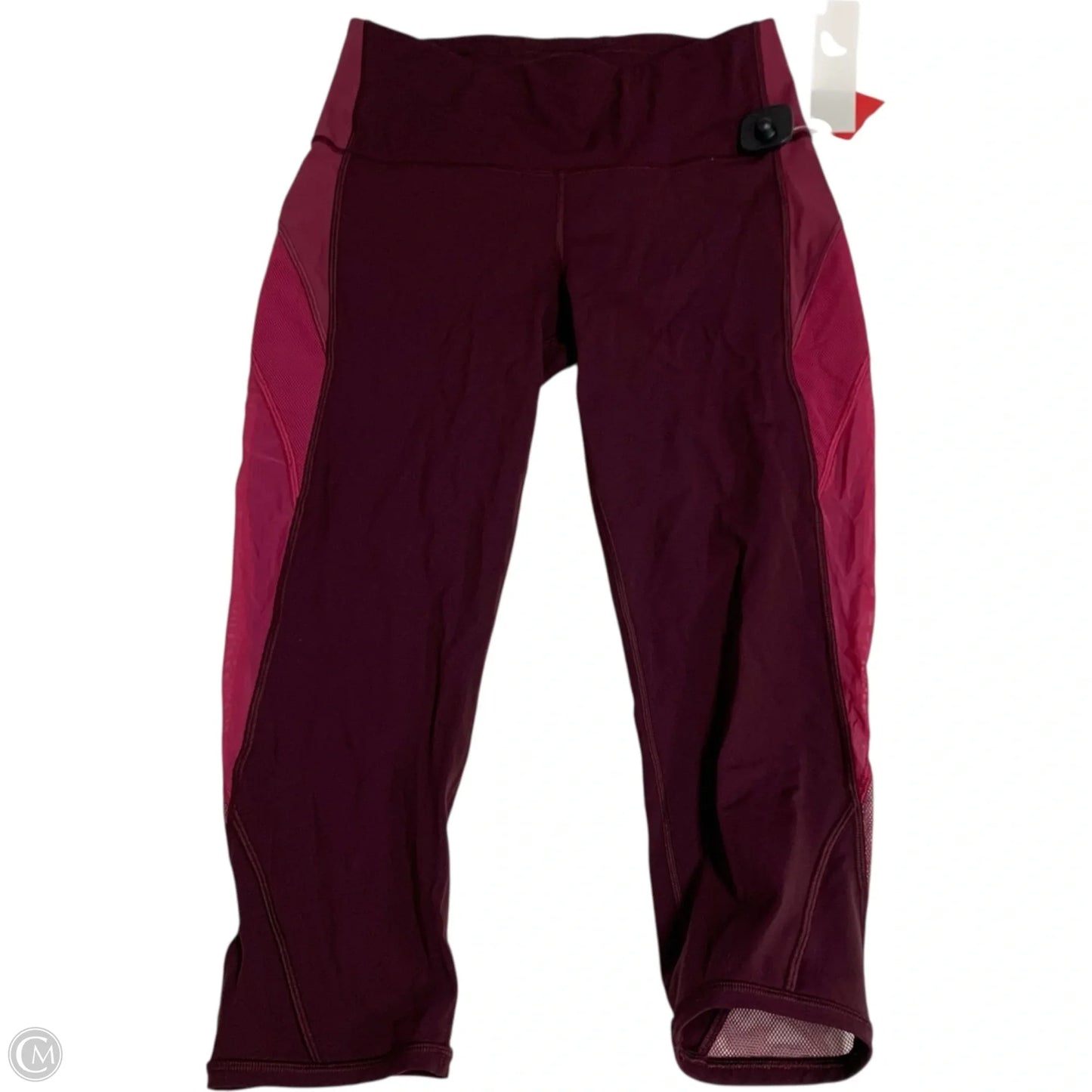 Athletic Leggings Capris By Lululemon In Pink & Red, Size: M