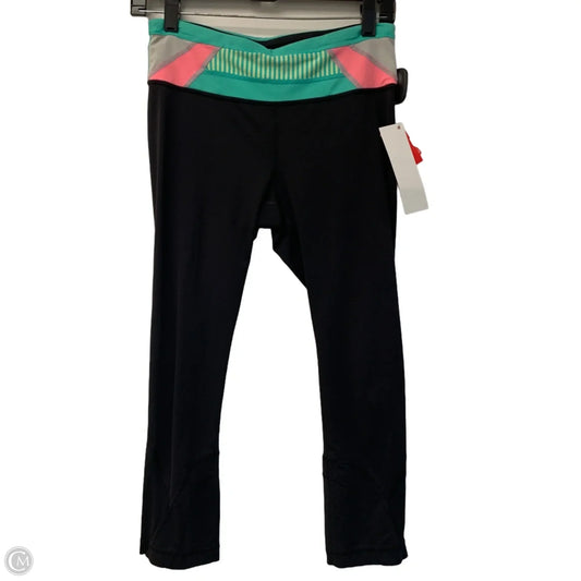 Athletic Leggings Capris By Lululemon In Black & Blue, Size: S