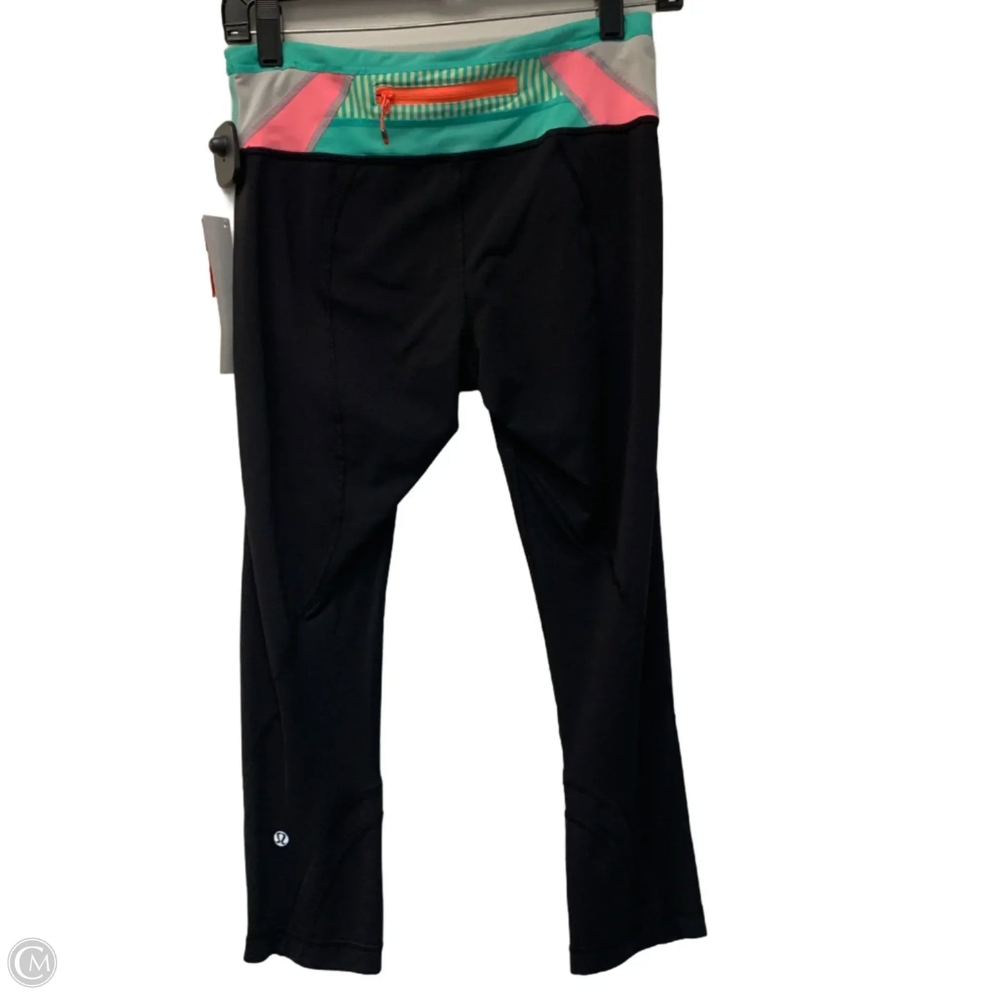 Athletic Leggings Capris By Lululemon In Black & Blue, Size: S